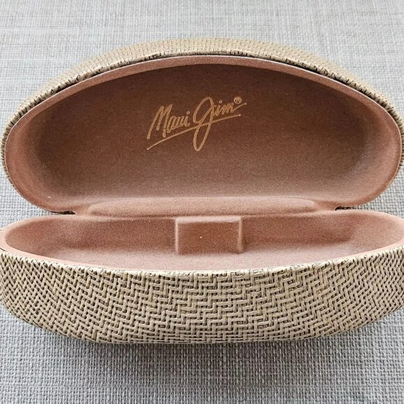 Maui Jim Glasses Case Hard Case for Eyewear Sunglasses Tan Case only - Picture 7 of 10